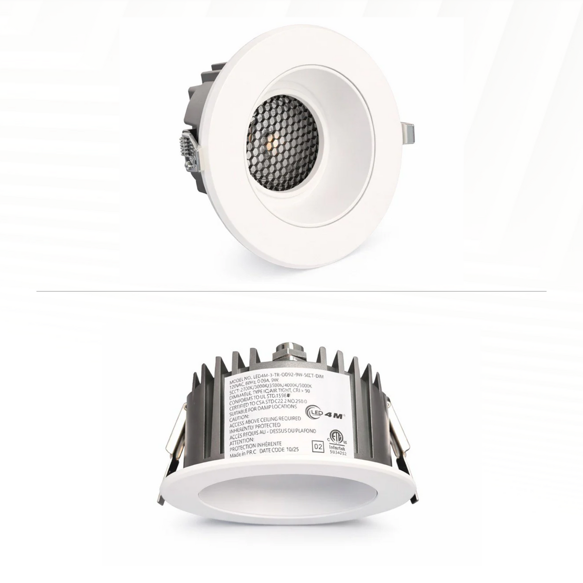 20-Pack 3-inch Recessed LED Downlight - 9W 5-CCT Selectable (White) m | Selix Kala
